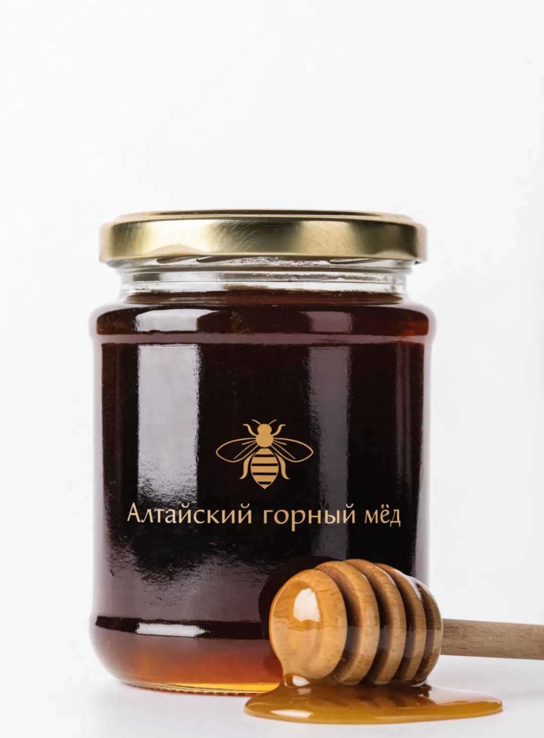 Алтайский мёд в стеклянной банке