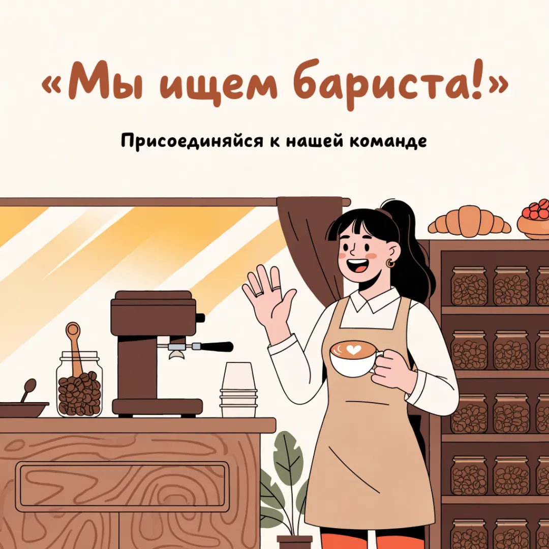 Пост «Мы ищем бариста»